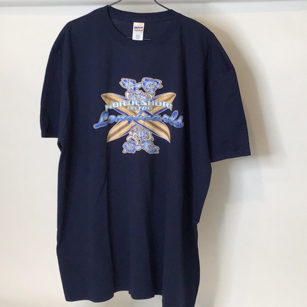 North Shore Custom Longboards T-shirt Size 2XL Blue